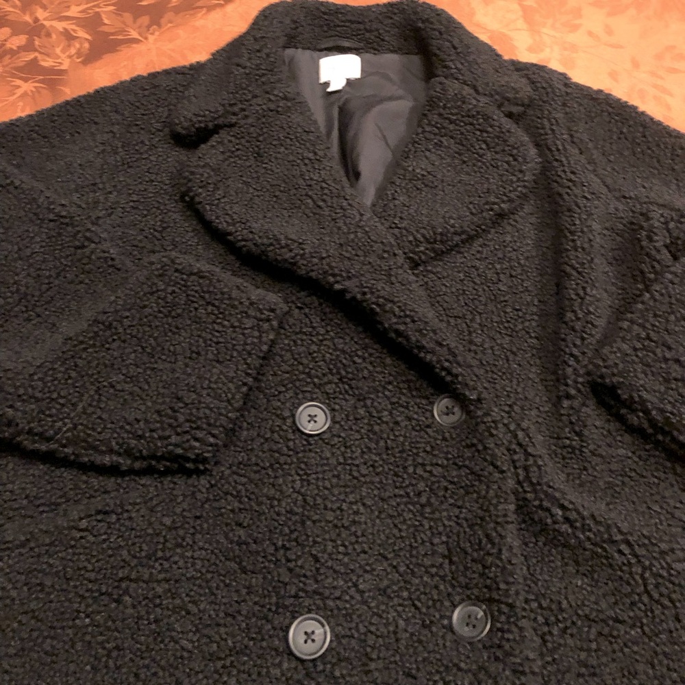 Nine West Double Breasted Teddy Coat -Size XL
